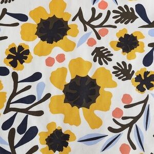 MARIMEKKO Mykero fabric repurposed 2 sides 88x92 cotton sunflowers repurpose!